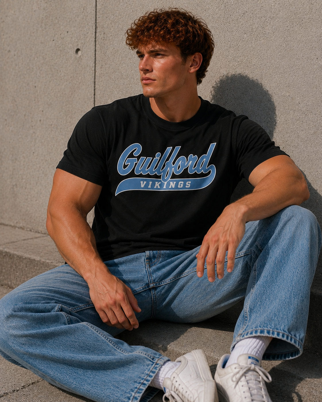 Guilford Vikings Script - T-Shirt