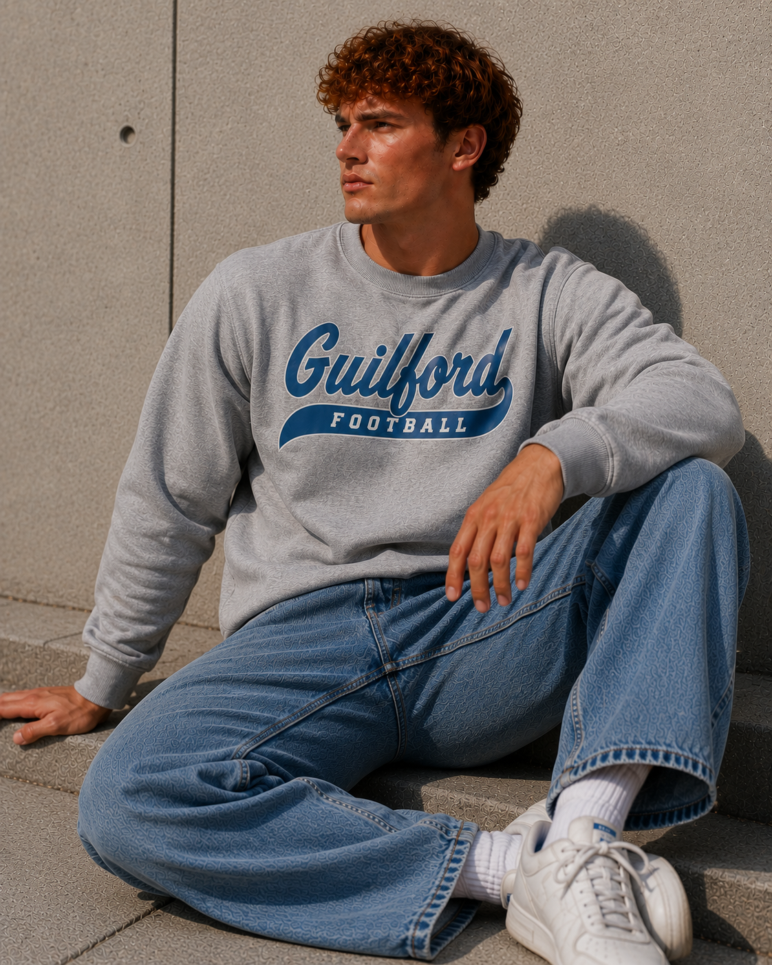 Guilford Football Script - Crewneck