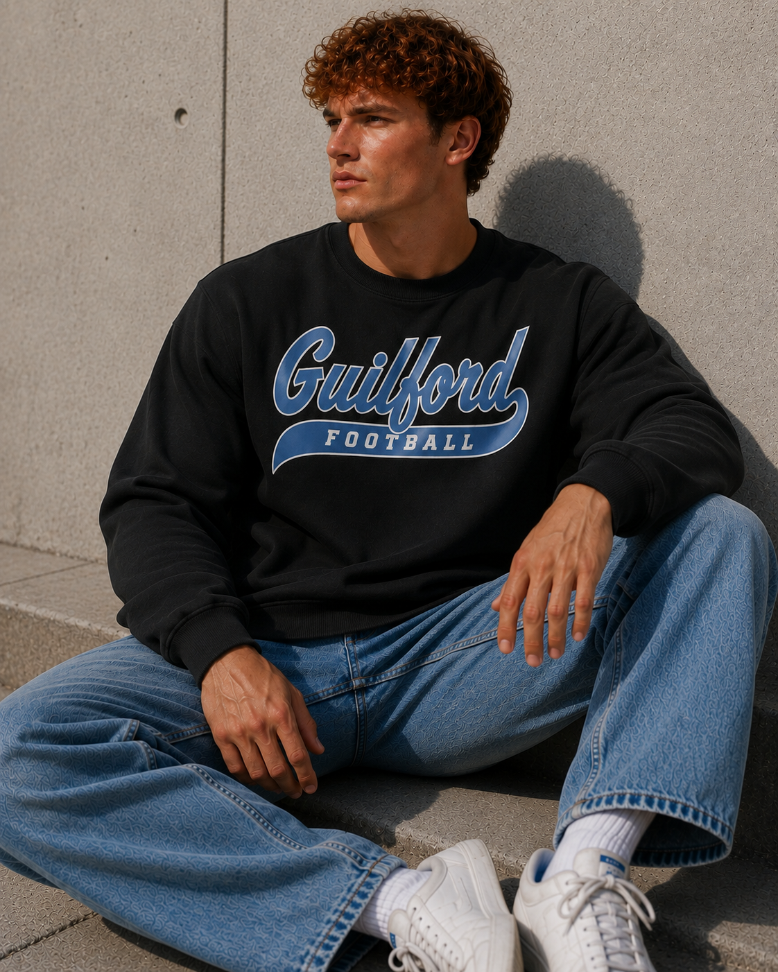 Guilford Football Script - Crewneck