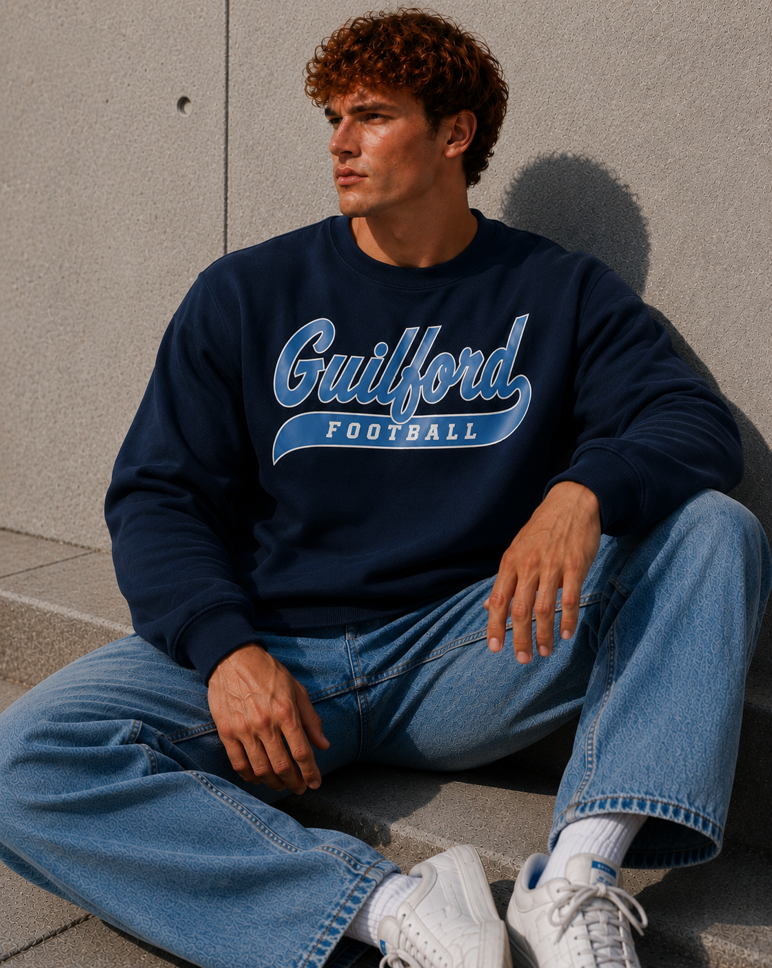 Guilford Football Script - Crewneck