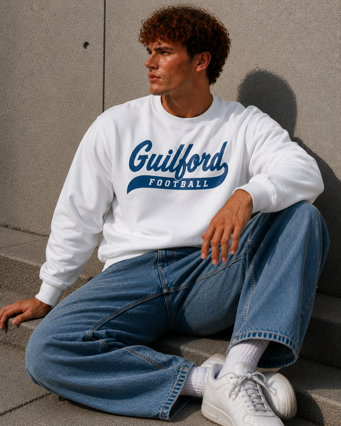 Guilford Football Script - Crewneck